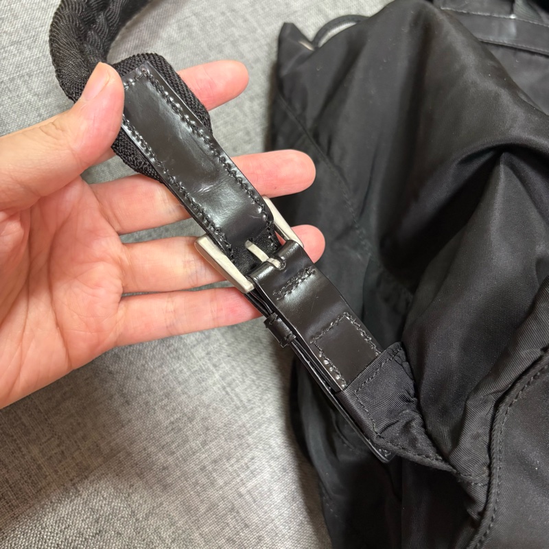 Prada 尼龍多用途 黑色雙肩包 背包-52