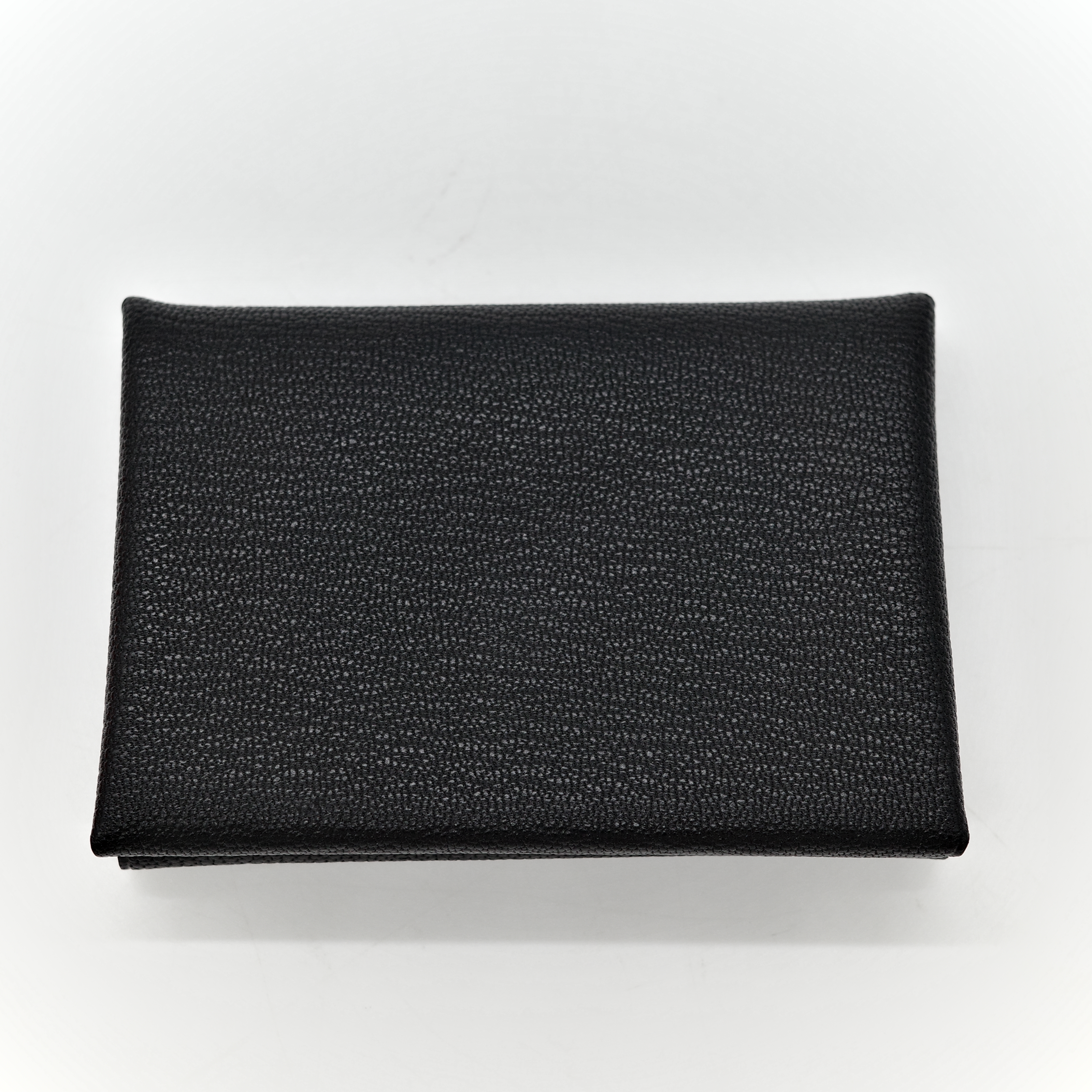 Hermès 愛馬仕 黑色 羊皮 雙層卡包-1