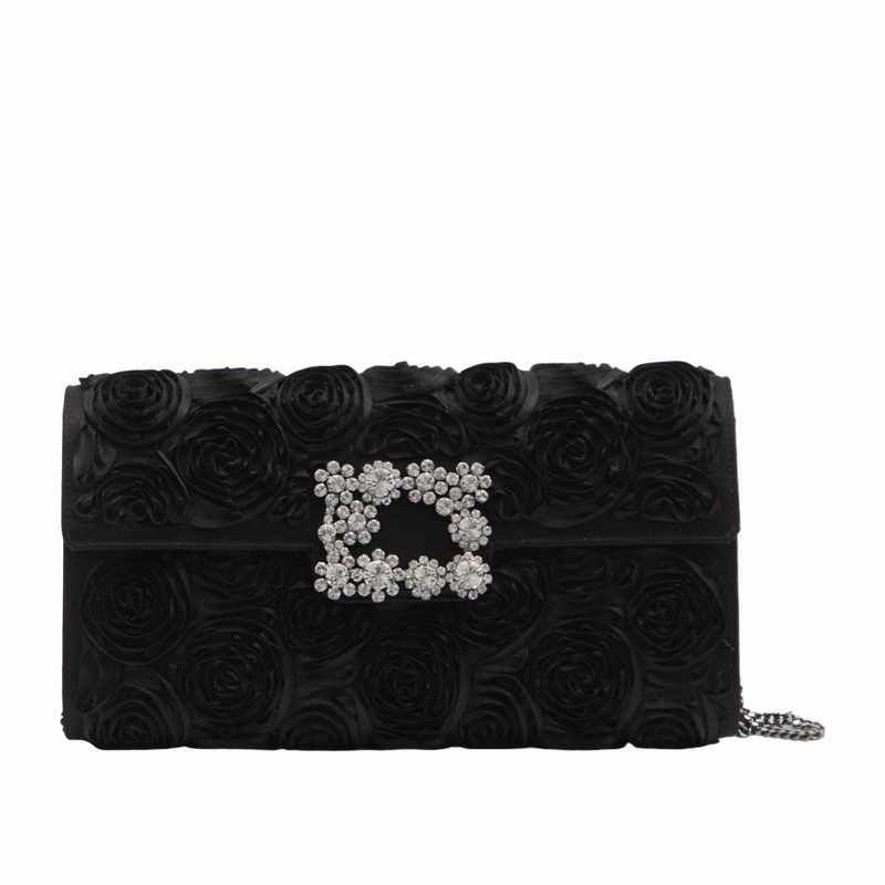 Roger Vivier 女士 信封翻蓋花朵扣手包均碼碼-4