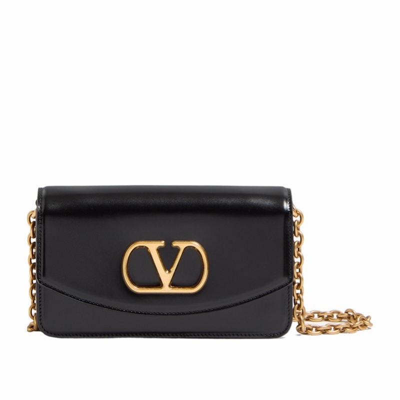 Valentino 女士 VAIN 亮面小牛皮迷你單肩包均碼碼MINI、19cm*5.4cm*10cm-4
