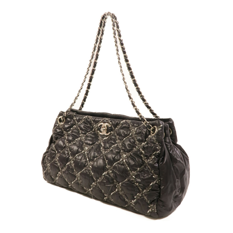 CHANEL 尼龍Chain Shoulder肩背袋-2