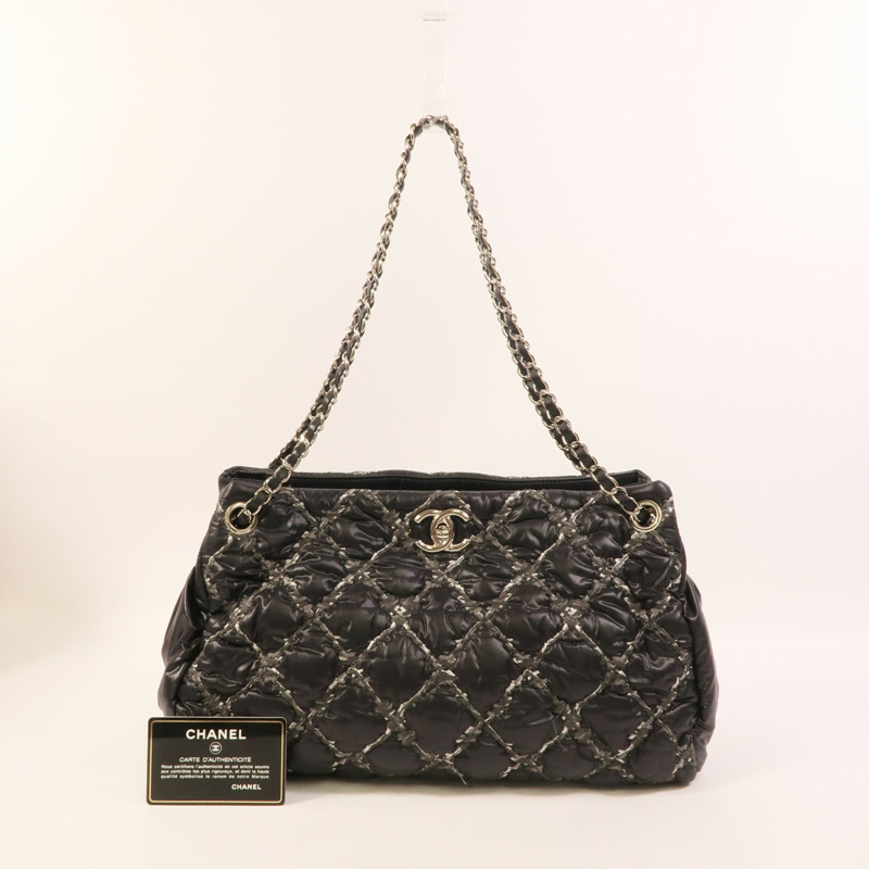 CHANEL 尼龍Chain Shoulder肩背袋-10