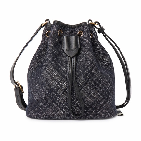 Burberry 女士 抽繩牛仔布水桶包均碼碼18cm*12cm*20cm