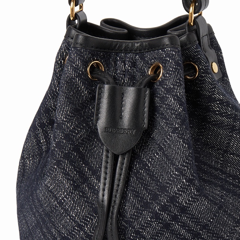 Burberry 女士 抽繩牛仔布水桶包均碼碼18cm*12cm*20cm-5