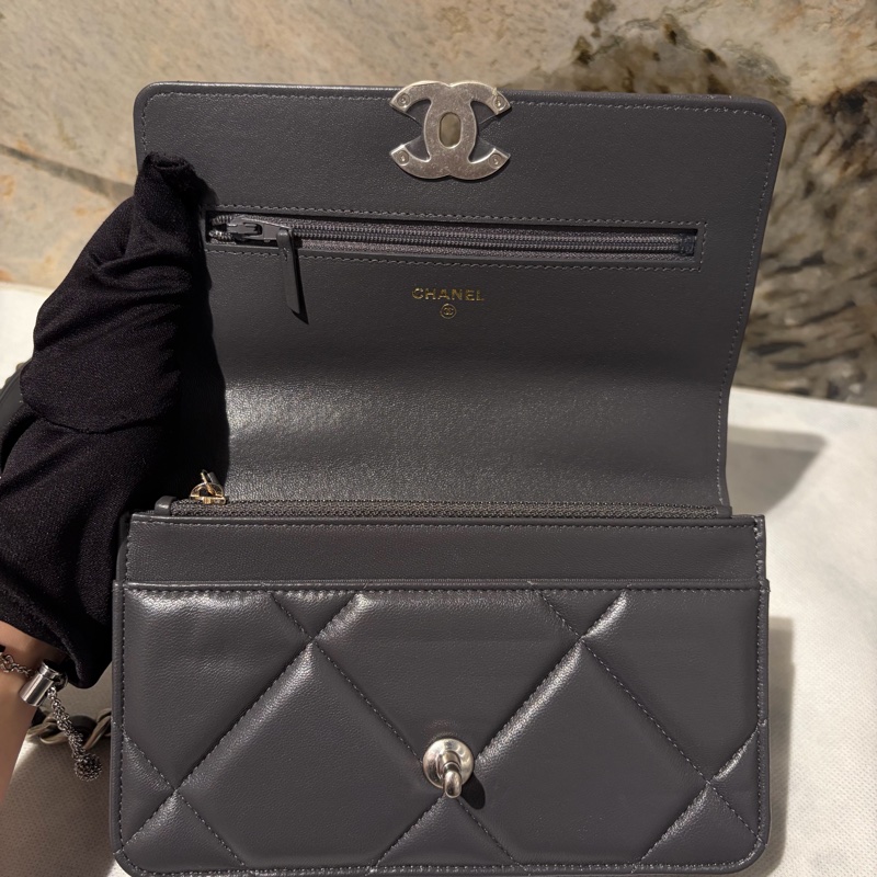 Chanel灰羊皮 19 woc-8