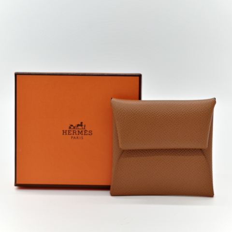 Hermès 愛馬仕 金棕 Epsom 牛皮 零錢包