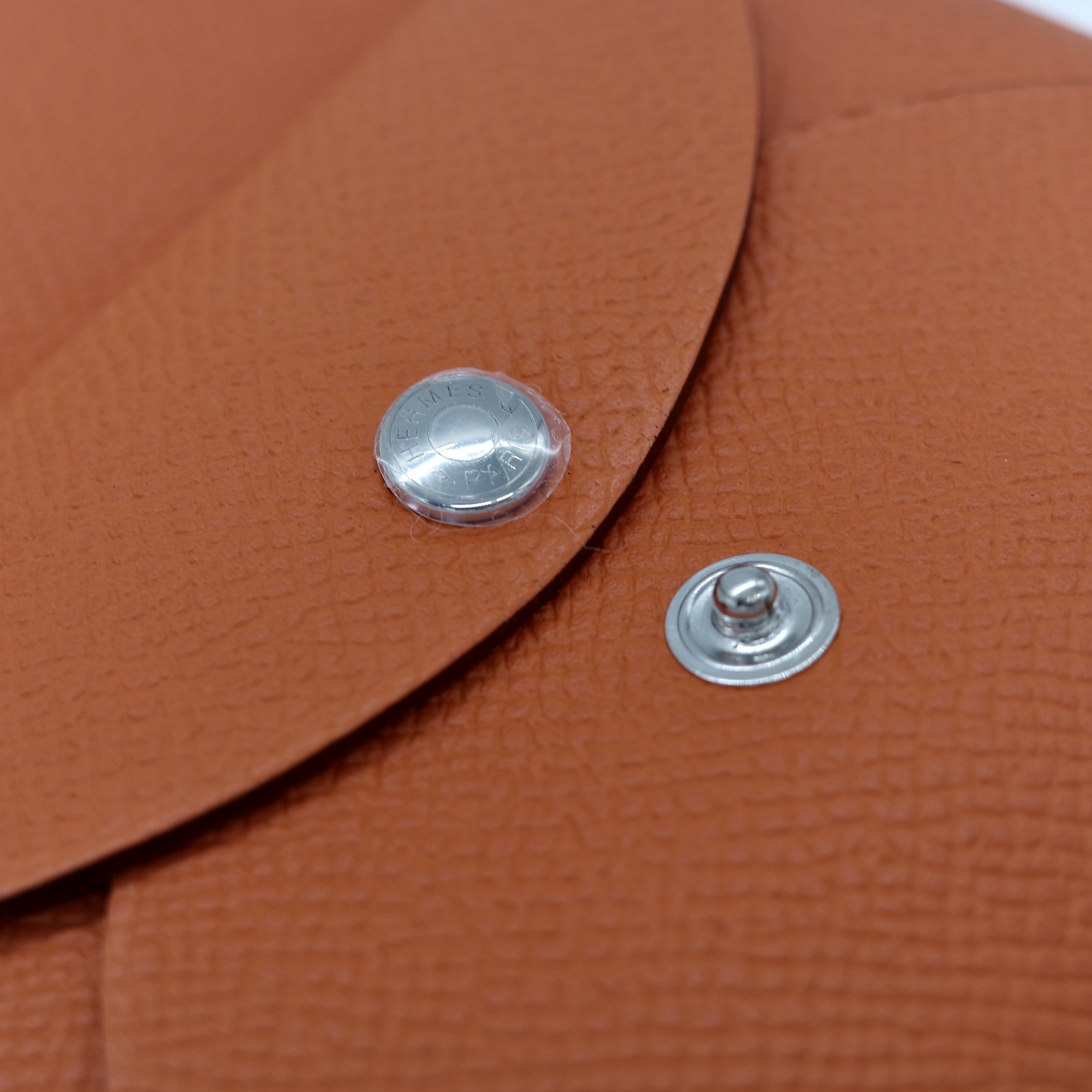 Hermès 愛馬仕 土橘色  Epsom 牛皮 卡包-4