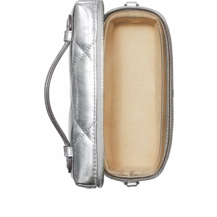 Tory Burch 女士 KIRA 鑽石絎縫金屬化妝箱均碼碼18.5cm*7cm*9.4cm-2