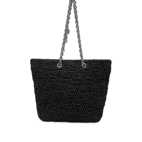 Diesel 女士 Charm-D 絎縫牛仔布手提包均碼碼40cm*12cm*31cm