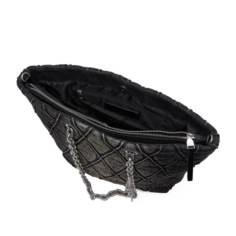 Diesel 女士 Charm-D 絎縫牛仔布手提包均碼碼40cm*12cm*31cm-2