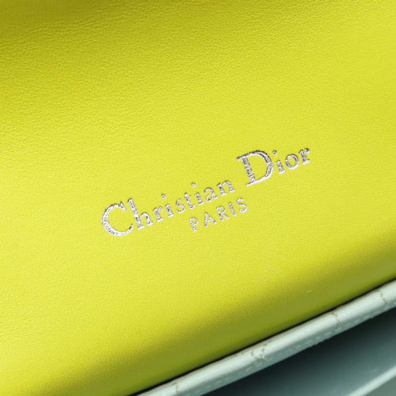 Christian Dior New Rock Cannage霓虹色鏈條肩背包，皮革材質，二手-3