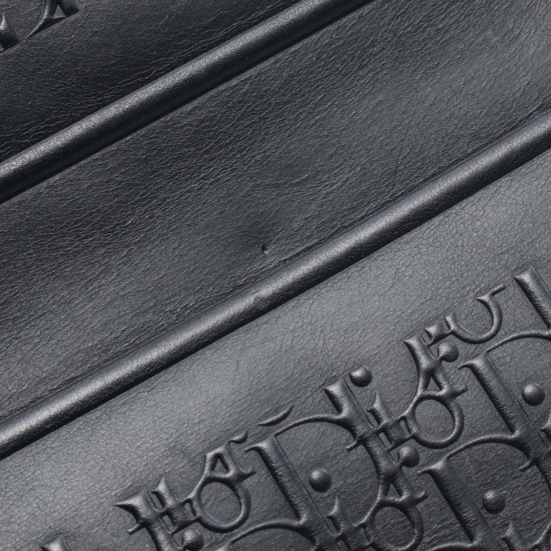 Christian Dior BOOK TOTE 中型斜背手提包,黑色皮革,二手女款-6