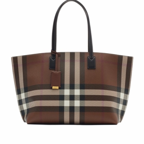Burberry 女士 中號格紋托特包均碼碼中號、34cm*14cm*28cm