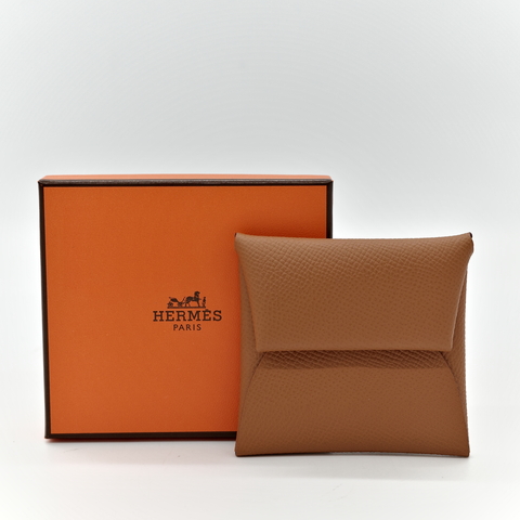 Hermès 愛馬仕 金棕 Epsom 牛皮 零錢包