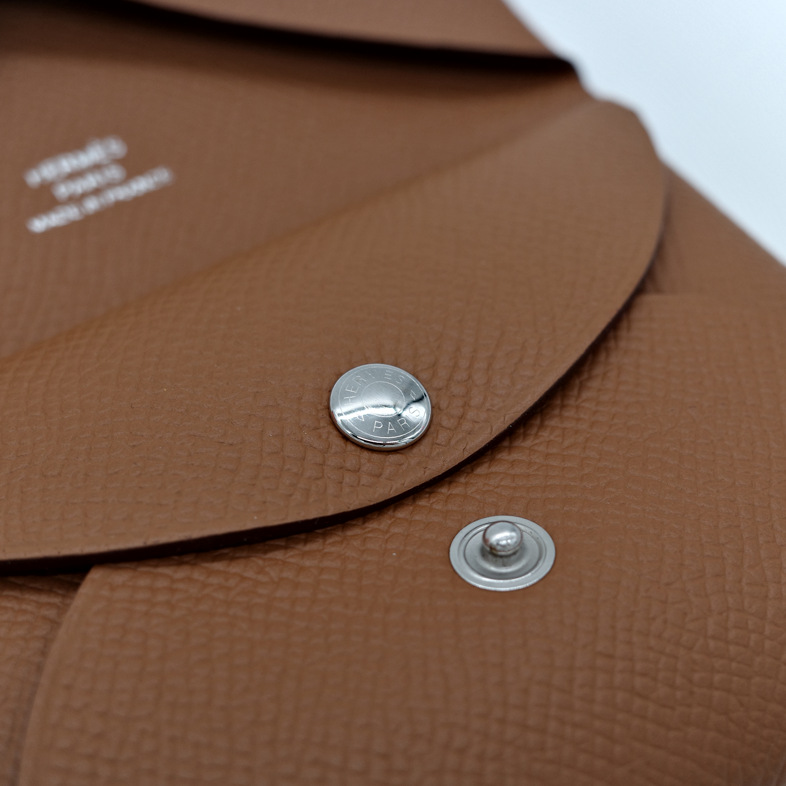 Hermès 愛馬仕 金棕 Epsom 牛皮 卡包-6