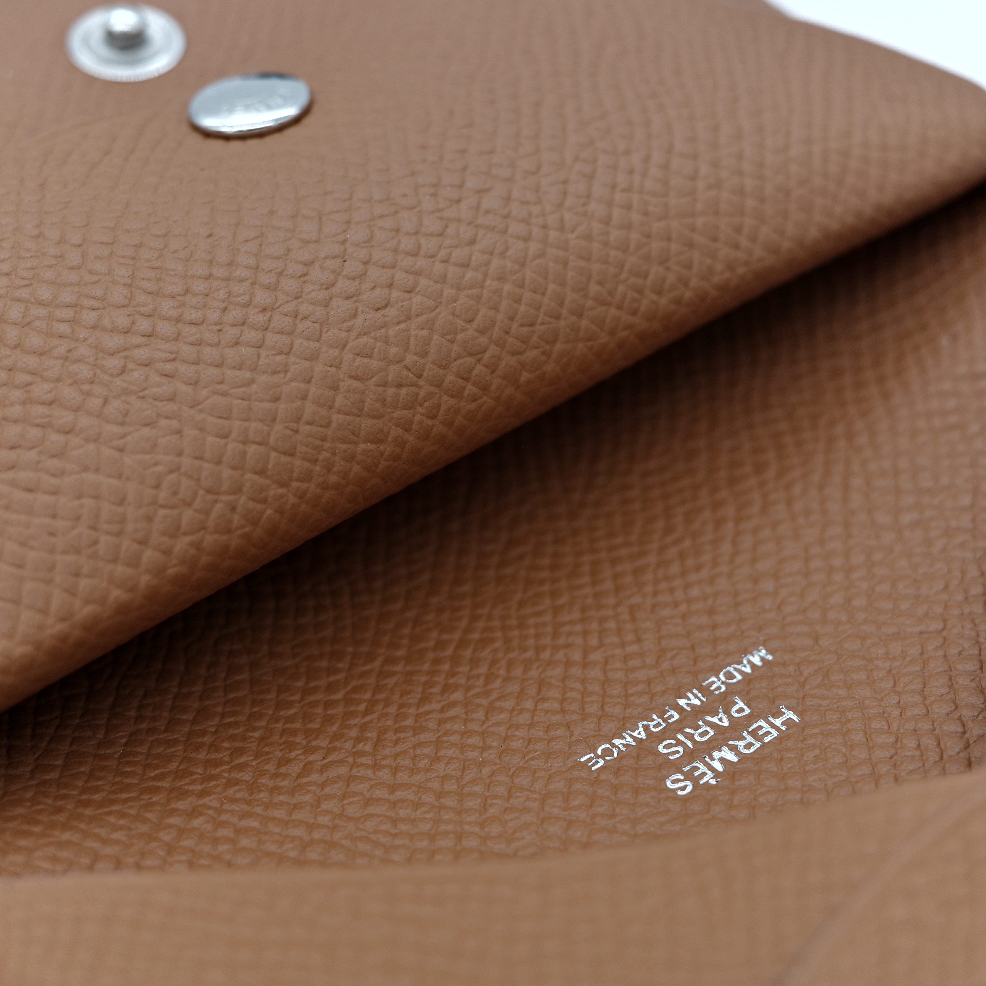Hermès 愛馬仕 金棕 Epsom 牛皮 卡包-8