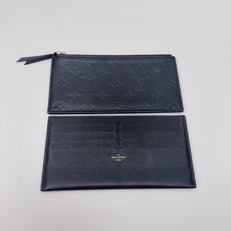 98新LV 路易威登 全皮壓紋藏青色三合一-4