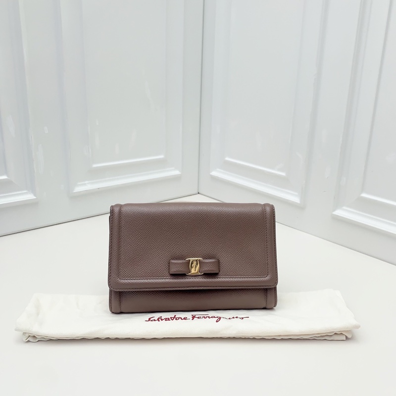 98新 Ferragamo菲拉格慕大象灰 Vara-0