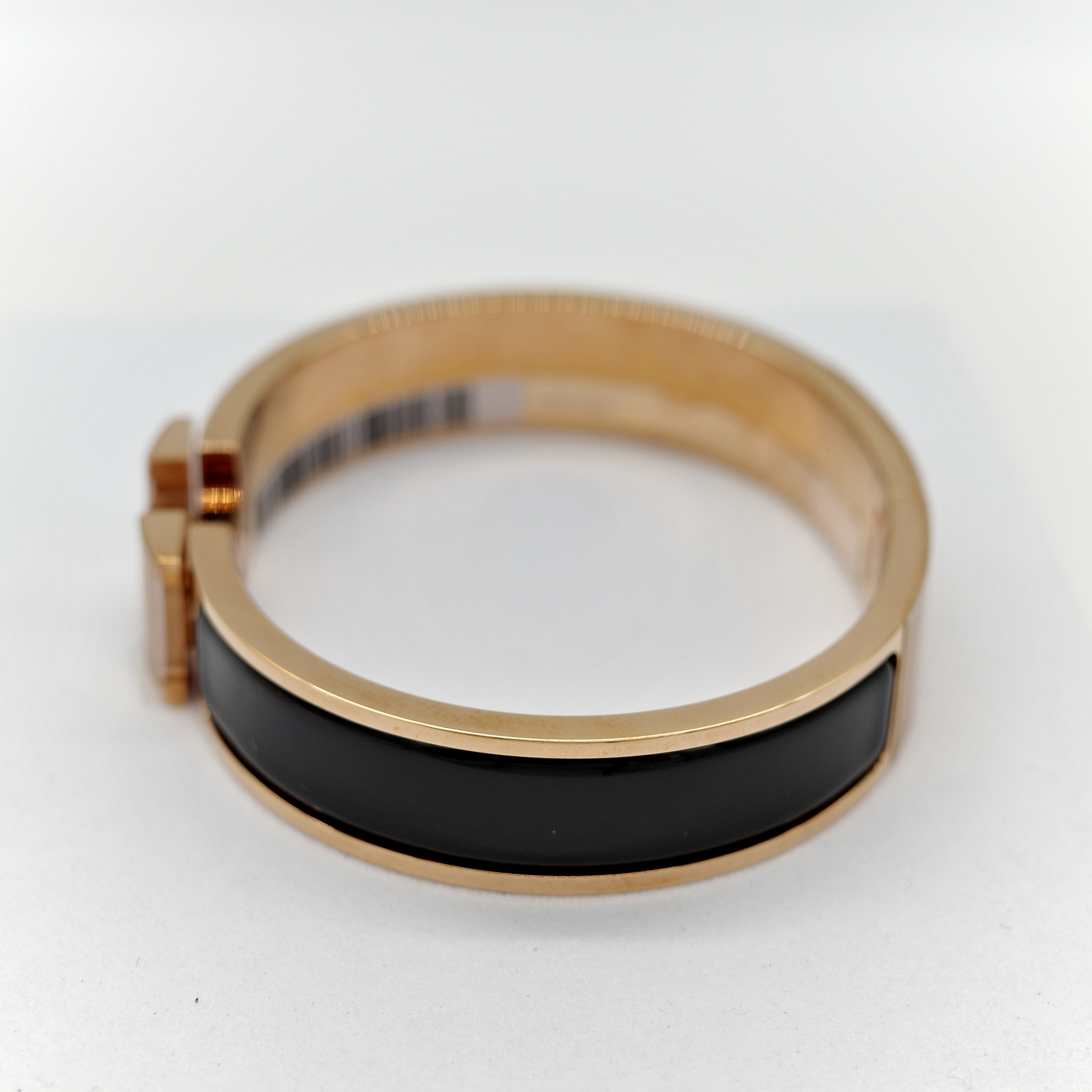 Hermès 愛馬仕 H 釦 黑色 琺瑯 手鐲-2
