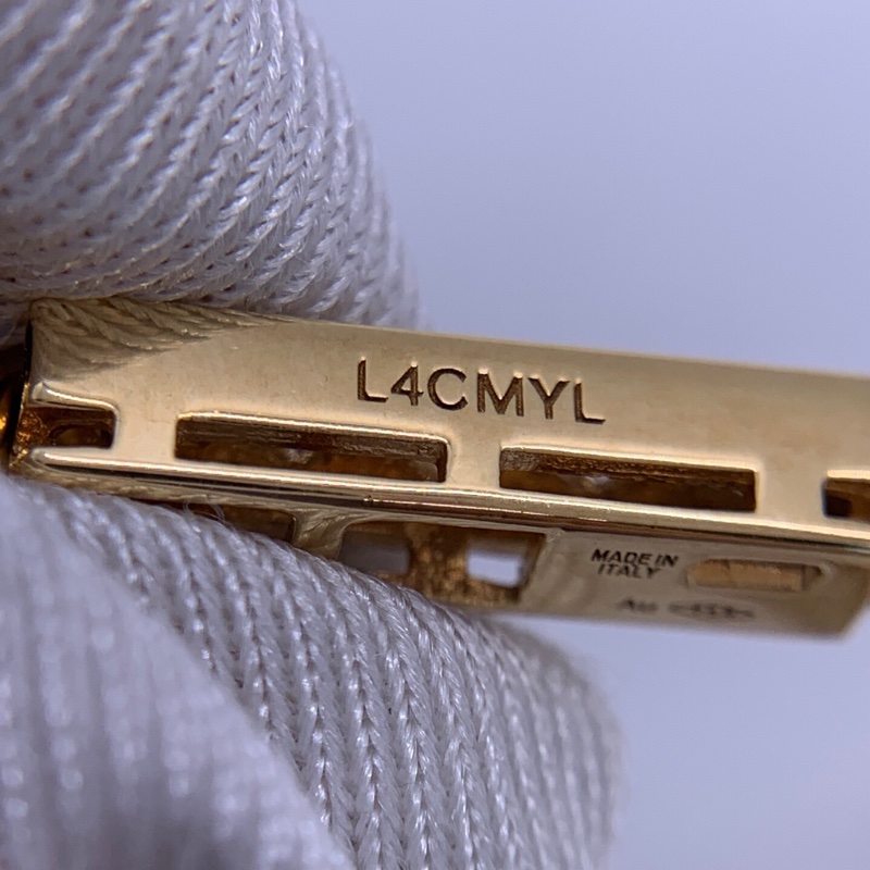 Bvlgari 寶格麗BVLGARI彩寶黃金鑲鑽彩寶項鍊 吊墜長7cm左右 盒子-4