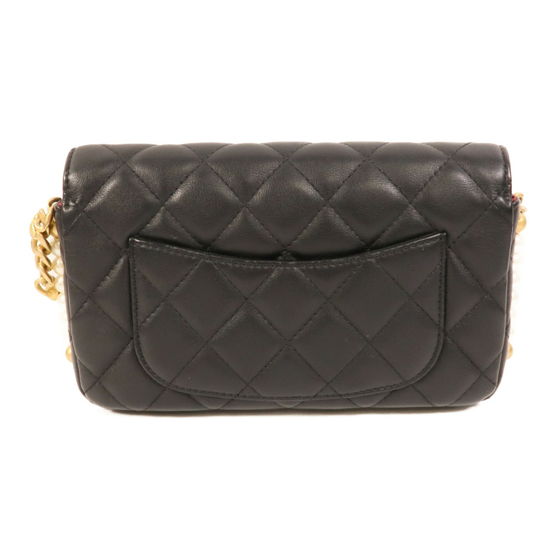 CHANEL 羊皮皮革Pearl Wallet On Chain肩背袋-1