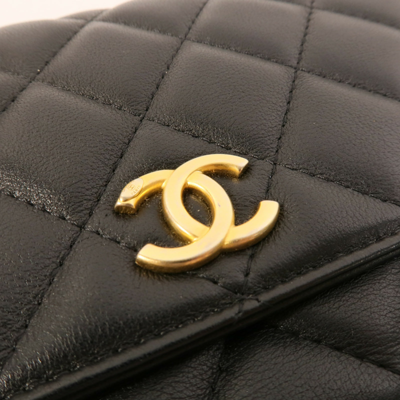 CHANEL 羊皮皮革Pearl Wallet On Chain肩背袋-7