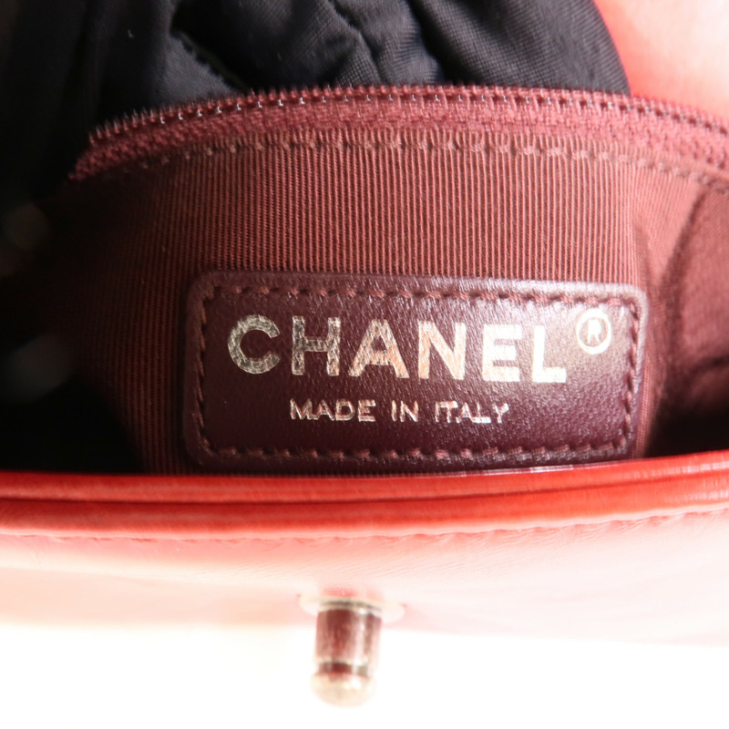 CHANEL 牛皮皮革Coco Boy肩背袋-7