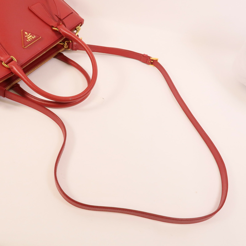 PRADA Saffiano皮革2Way Shoulder手挽肩背兩用袋-5