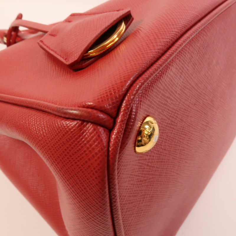 PRADA Saffiano皮革2Way Shoulder手挽肩背兩用袋-11