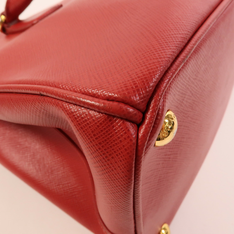 PRADA Saffiano皮革2Way Shoulder手挽肩背兩用袋-13
