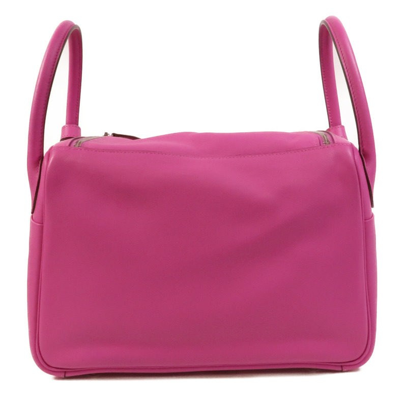 HERMES Swift/Epsom皮革Lindy 30手挽肩背兩用袋Rose Purple-1