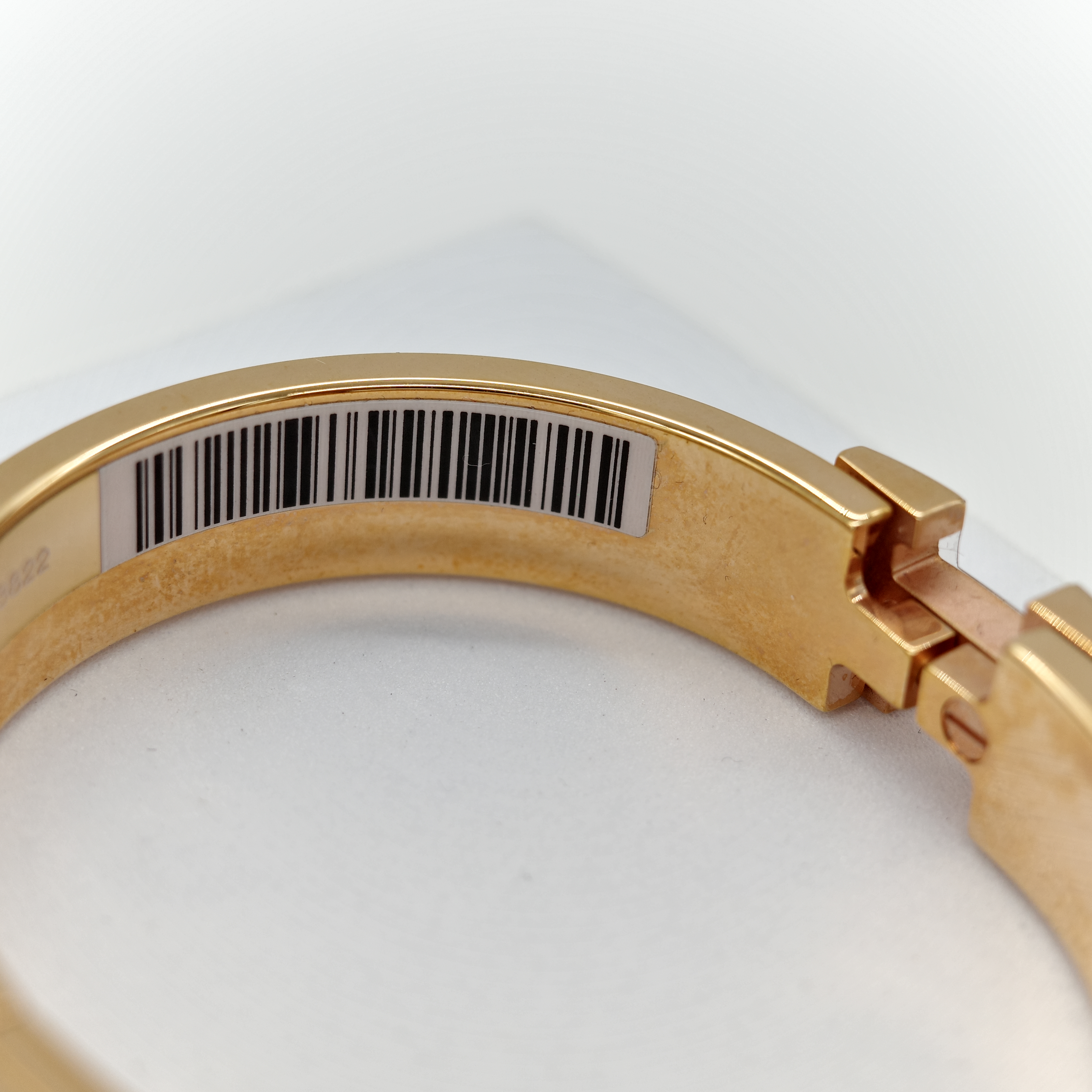 Hermès 愛馬仕 H 釦 黑色 琺瑯 手鐲-7