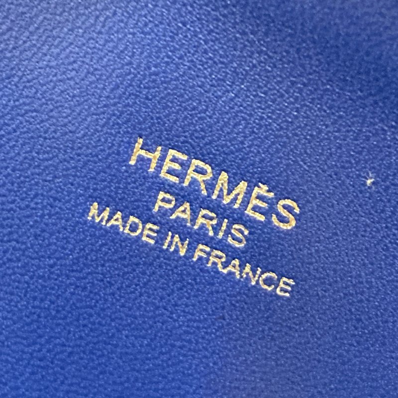HERMES 愛馬仕 Bolide 1923 Mini 手提包 山羊皮 電光藍 銀釦-7
