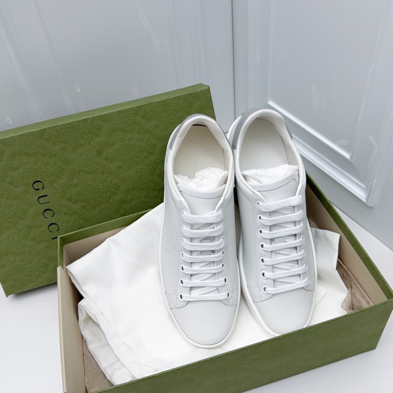 全新Gucci 古馳小白鞋 灰尾 36.5碼-2