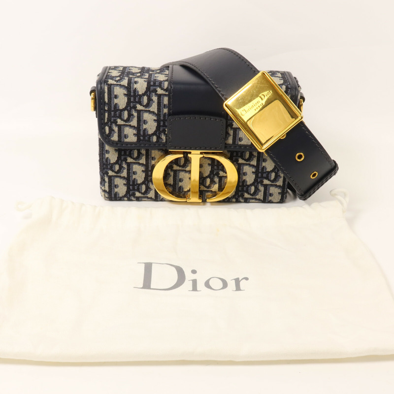 Dior 帆布Oblique 30 Montaigne肩背袋-8