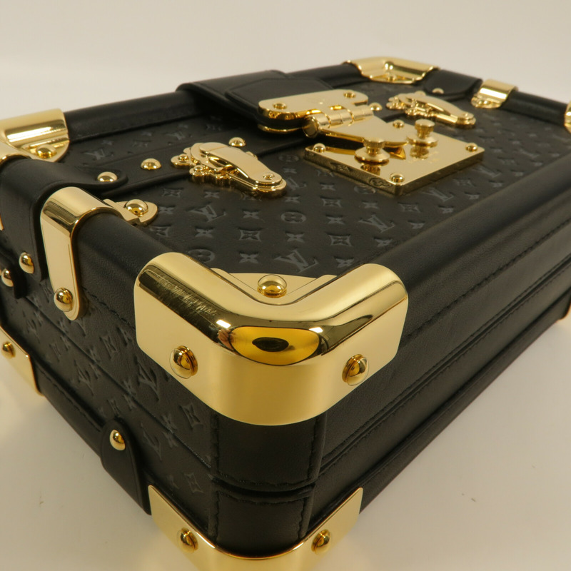 LOUIS VUITTON Monogram Nanogram Petit Malle肩背袋-10