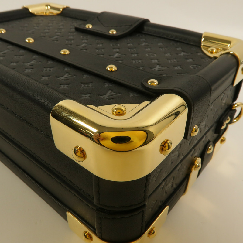 LOUIS VUITTON Monogram Nanogram Petit Malle肩背袋-13