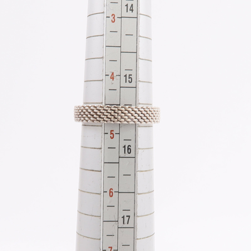 TIFFANY&CO 925純銀Triple Diamond鑽石戒指-5