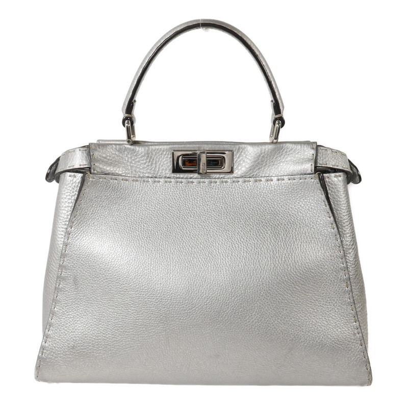 FENDI 牛皮皮革Peekaboo Medium手挽肩背兩用袋-1