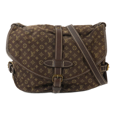 LOUIS VUITTON Monogram Mini Lin Saumur肩背袋