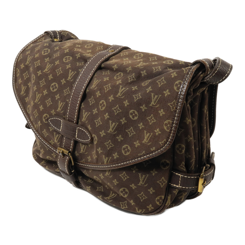 LOUIS VUITTON Monogram Mini Lin Saumur肩背袋-2