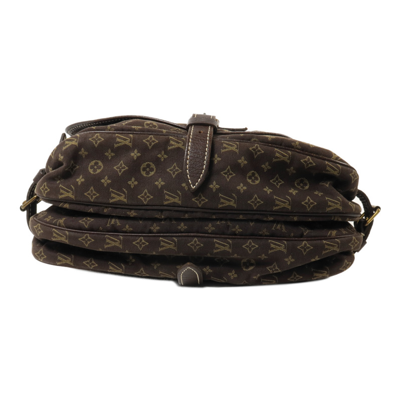 LOUIS VUITTON Monogram Mini Lin Saumur肩背袋-3