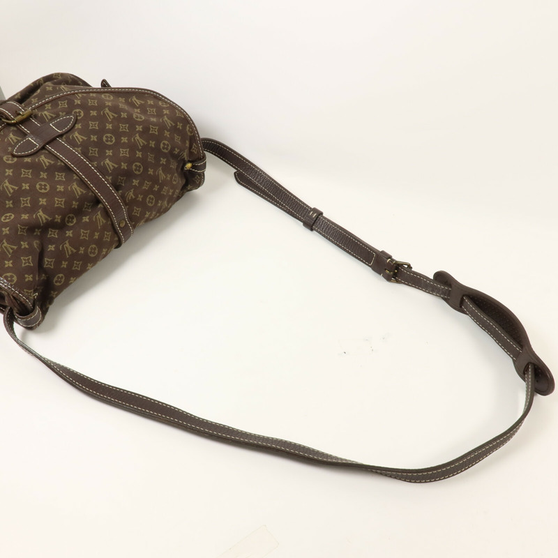 LOUIS VUITTON Monogram Mini Lin Saumur肩背袋-8