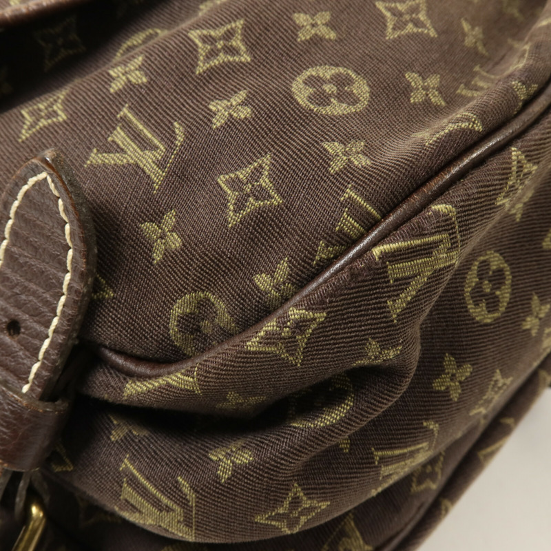 LOUIS VUITTON Monogram Mini Lin Saumur肩背袋-11