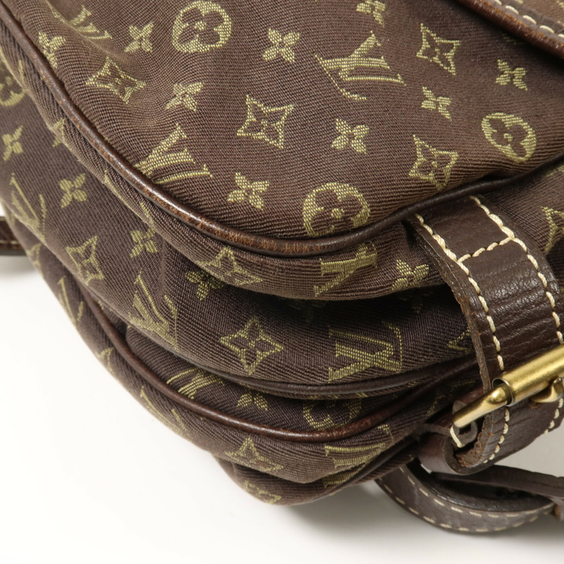 LOUIS VUITTON Monogram Mini Lin Saumur肩背袋-12