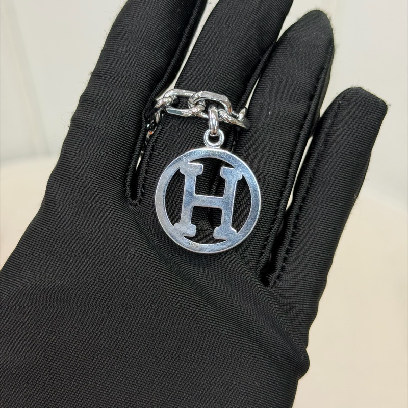 Hermes Breloque Olga 銀色包包吊飾 XC541-4