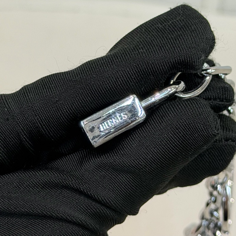 Hermes Breloque Olga 銀色包包吊飾 XC541-9