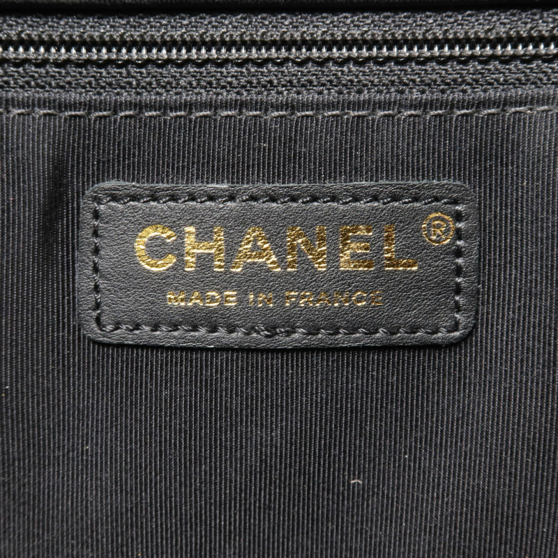CHANEL 羊皮皮革Boy 28鏈帶肩背袋-5