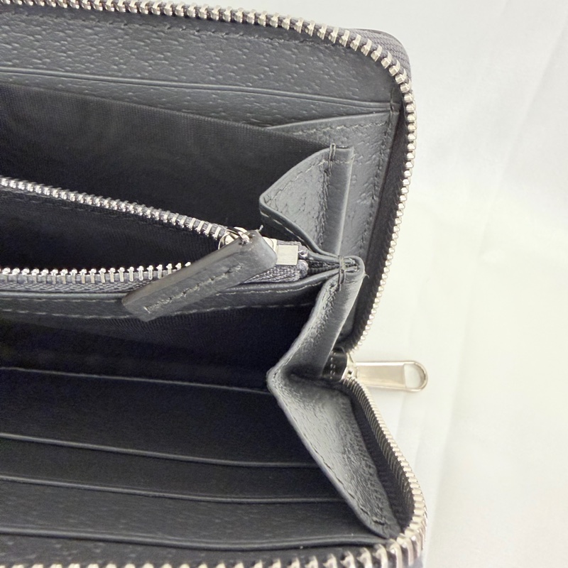 Gucci 男用灰PVC 霧銀釦12卡長夾-20