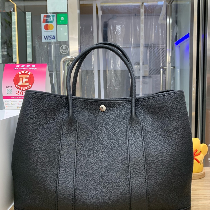 Hermes Garden Party 36 黑銀-1